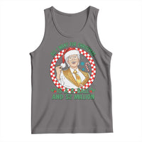 Funny Christmas Wish Billy Meme Tank Top A 8 Ball and 2 Million Dollars Baby Uncle Santa Hat - Wonder Print Shop