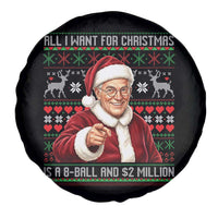 Funny Christmas Wish Billy Meme Spare Tire Cover A 8 Ball and 2 Million Dollars Baby Uncle Cosplay Santa - Wonder Print Shop
