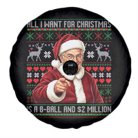 Funny Christmas Wish Billy Meme Spare Tire Cover A 8 Ball and 2 Million Dollars Baby Uncle Cosplay Santa - Wonder Print Shop