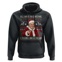 Funny Christmas Wish Billy Meme Hoodie A 8 Ball and 2 Million Dollars Baby Uncle Cosplay Santa - Wonder Print Shop