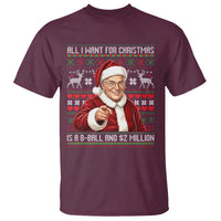 Funny Christmas Wish Billy Meme T Shirt A 8 Ball and 2 Million Dollars Baby Uncle Cosplay Santa - Wonder Print Shop