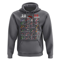 2026 Car Racing Circuit Hoodie International Race Track Schedule Graphic with Flags - Wonder Print Shop