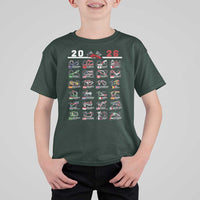2026 Car Racing Circuit T Shirt For Kid International Race Track Schedule Graphic with Flags - Wonder Print Shop