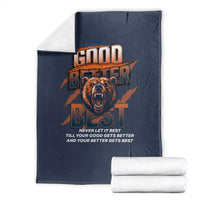 Good Better Best Motivational Fierce Graphic Throw Blanket - Wonder Print Shop