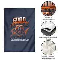 Good Better Best Motivational Fierce Graphic Garden Flag - Wonder Print Shop