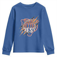 Good Better Best Graphic Youth Sweatshirt Motivational Football Fans - Wonder Print Shop