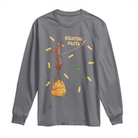 Funny Rigatoni Pasta Marcus The Worm Long Sleeve Shirt Dramatic Pasta Lover Foodie Meme - Wonder Print Shop