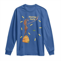 Funny Rigatoni Pasta Marcus The Worm Long Sleeve Shirt Dramatic Pasta Lover Foodie Meme - Wonder Print Shop