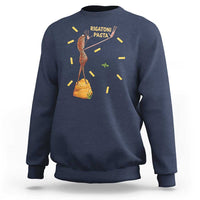 Funny Rigatoni Pasta Marcus The Worm Sweatshirt Dramatic Pasta Lover Foodie Meme - Wonder Print Shop