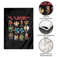 The 12 Brainrots of Christmas Garden Flag Funny Cursed Meme Holiday Gag Gift - Wonder Print Shop