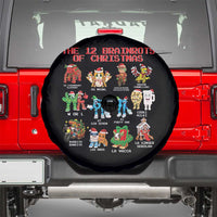The 12 Brainrots of Christmas Spare Tire Cover Funny Cursed Meme Holiday Gag Gift - Wonder Print Shop