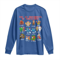 The 12 Brainrots of Christmas Long Sleeve Shirt Funny Cursed Meme Holiday Gag Gift - Wonder Print Shop