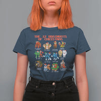 The 12 Brainrots of Christmas T Shirt For Women Funny Cursed Meme Holiday Gag Gift - Wonder Print Shop