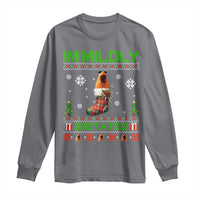 Mildly Irritated Marcus the Worm Meme Long Sleeve Shirt Funny Christmas Stocking Weirdcore - Wonder Print Shop