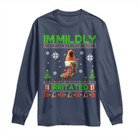 Mildly Irritated Marcus the Worm Meme Long Sleeve Shirt Funny Christmas Stocking Weirdcore - Wonder Print Shop