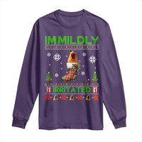 Mildly Irritated Marcus the Worm Meme Long Sleeve Shirt Funny Christmas Stocking Weirdcore - Wonder Print Shop