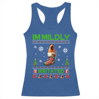 Mildly Irritated Marcus the Worm Meme Racerback Tank Top Funny Christmas Stocking Weirdcore - Wonder Print Shop