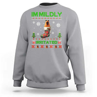 Mildly Irritated Marcus the Worm Meme Sweatshirt Funny Christmas Stocking Weirdcore - Wonder Print Shop