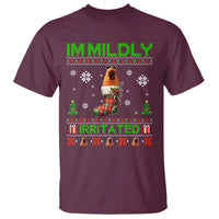 Mildly Irritated Marcus the Worm Meme T Shirt Funny Christmas Stocking Weirdcore - Wonder Print Shop
