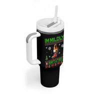 Mildly Irritated Marcus the Worm Meme Tumbler With Handle Funny Christmas Stocking Weirdcore - Wonder Print Shop