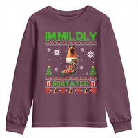 Mildly Irritated Marcus the Worm Meme Youth Sweatshirt Funny Christmas Stocking Weirdcore - Wonder Print Shop