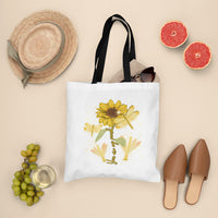 Choose To Shine Dragonflies Sunflower Growth Mindset Inspirational Tote Bag, Dragonfly Tote Bag, Gift for Women, Dragonfly Lover Tote Bag - Wonder Print Shop