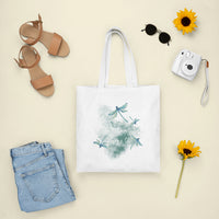 Dragonflies I Believe There Are Angels Among Us Heavenly Nostalgic Spiritual Tote Bag, Dragonfly Tote Bag, Gift for Women, Dragonfly Lover Tote Bag - Wonder Print Shop