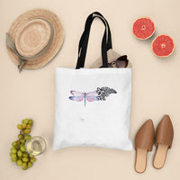 Dragonflies My Mind Talks To You My Heart Looks For You Nostalgic Spiritual Tote Bag, Dragonfly Tote Bag, Gift for Women, Dragonfly Lover Tote Bag - Wonder Print Shop