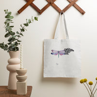 Dragonflies My Mind Talks To You My Heart Looks For You Nostalgic Spiritual Tote Bag, Dragonfly Tote Bag, Gift for Women, Dragonfly Lover Tote Bag - Wonder Print Shop