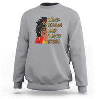 Thick Thighs And Locd Vibes Proud African Melanin Women Sweatshirt - Wonder Print Shop