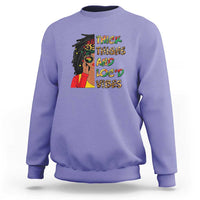 Thick Thighs And Locd Vibes Proud African Melanin Women Sweatshirt - Wonder Print Shop