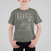 Gulf of Mexico T Shirt For Kid Golfo De Mexico Historic Map 1672 TS02