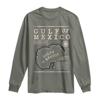 Gulf of Mexico Long Sleeve Shirt Golfo De Mexico Historic Map 1672