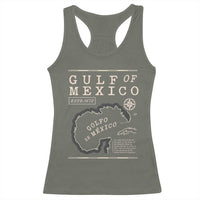 Gulf of Mexico Racerback Tank Top Golfo De Mexico Historic Map 1672