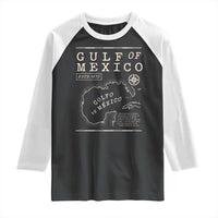 Gulf of Mexico Raglan Shirt Golfo De Mexico Historic Map 1672 TS02