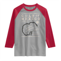 Gulf of Mexico Raglan Shirt Golfo De Mexico Historic Map 1672 TS02