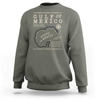 Gulf of Mexico Sweatshirt Golfo De Mexico Historic Map 1672 TS02