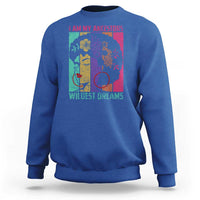 Black History Month Pride Sweatshirt I Am My Ancestors Wildest Dreams Woman Retro