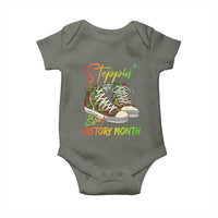 Stepping Into Black History Month Baby Onesie Sneakers
