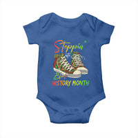 Stepping Into Black History Month Baby Onesie Sneakers