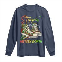 Stepping Into Black History Month Long Sleeve Shirt Sneakers