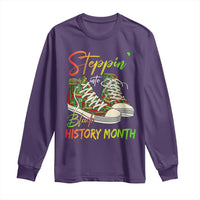 Stepping Into Black History Month Long Sleeve Shirt Sneakers