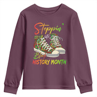 Stepping Into Black History Month Youth Sweatshirt Sneakers
