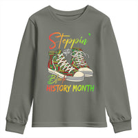 Stepping Into Black History Month Youth Sweatshirt Sneakers
