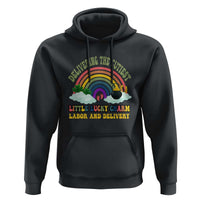 Funny Labor and Delivery St Patricks Day Hoodie Delivering The Cutiest Little Lucky Charm