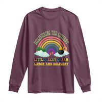 Funny Labor and Delivery St Patricks Day Long Sleeve Shirt Delivering The Cutiest Little Lucky Charm