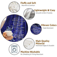 To My Daughter Throw Blanket Lion Graphic Love Message Inspirational Gift from Mom