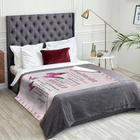 To My Daughter Butterflies Pink Throw Blanket Heartfelt Love Motivation Encouragement Gift from Mom Dad