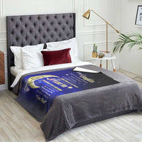 To My Daughter Galaxy Throw Blanket I Love You To The Moon and Back Gift From Mom