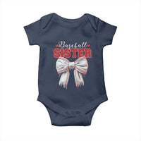 Baseball Sister Baby Onesie Soft Ball Game Day Dripping Ice Cream Coquette Bow